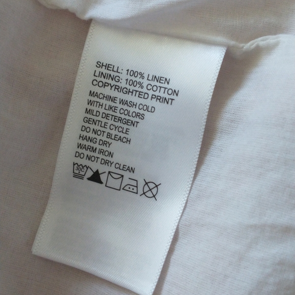 Tommy Bahama pink linen ikat ruffled dress XS - Picture 9 of 9